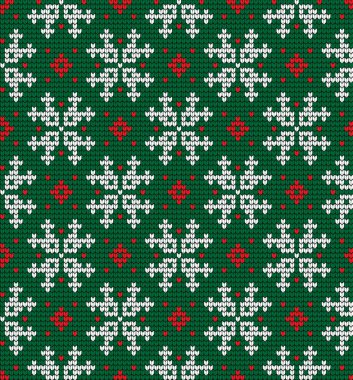 Örgü Noel ve Yeni Yıl deseni