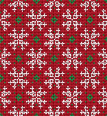 Örgü Noel ve Yeni Yıl deseni