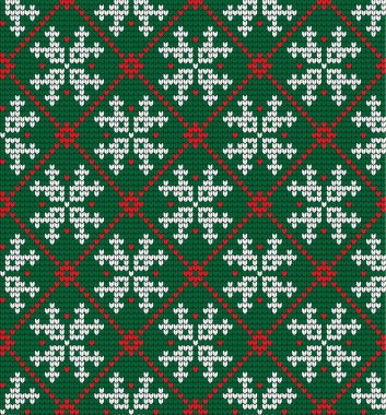 Örgü Noel ve Yeni Yıl deseni