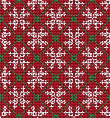 Örgü Noel ve Yeni Yıl deseni