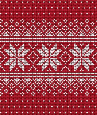 Örgü Noel ve Yeni Yıl deseni