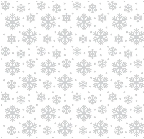Seamless Pattern Snowflakes — Stock Vector