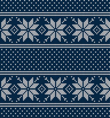 Örgü Noel ve Yeni Yıl deseni