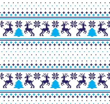 Yeni yıl Noel desen piksel