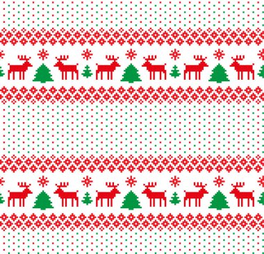 Yeni yıl Noel desen piksel