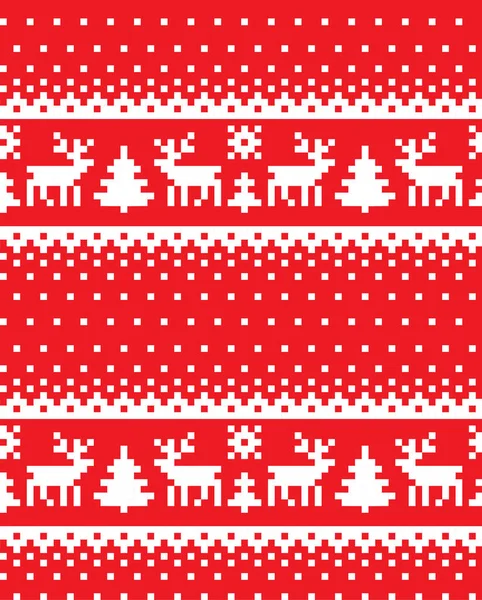 Nouvel Motif Noël Pixel — Image vectorielle