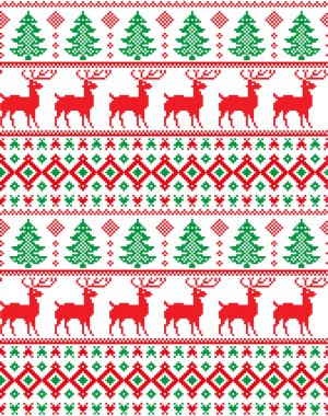 Yeni yıl Noel desen piksel