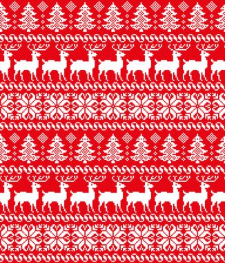 Yeni yıl Noel desen piksel