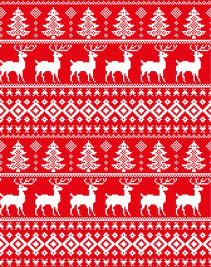 Yeni yıl Noel desen piksel