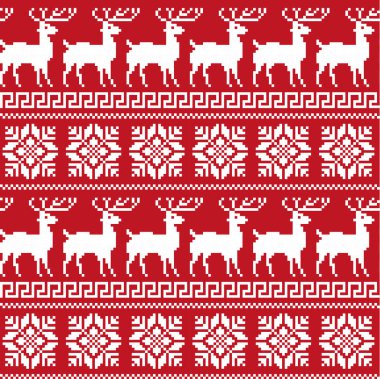 Yeni yıl Noel desen piksel