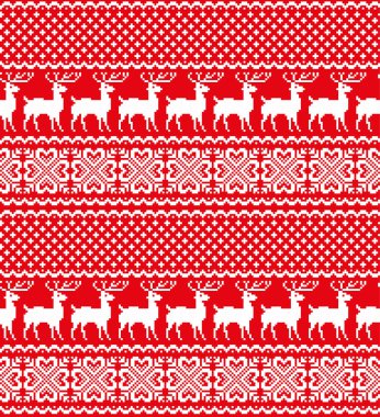 Yeni yıl Noel desen piksel