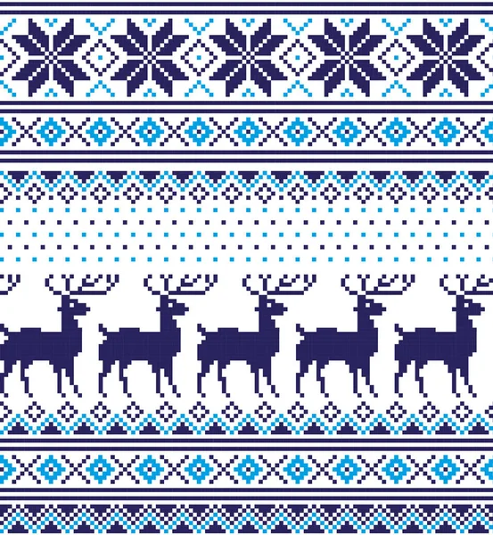 Píxel Patrón Navidad Año Nuevo — Archivo Imágenes Vectoriales