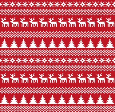Yeni yıl Noel desen piksel