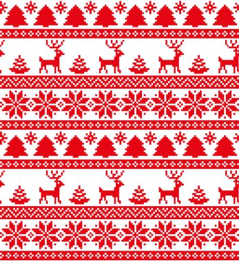 Yeni yıl Noel desen piksel