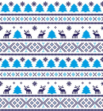 Yeni yıl Noel desen piksel