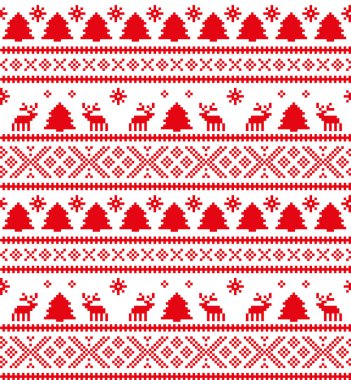 Yeni yıl Noel desen piksel