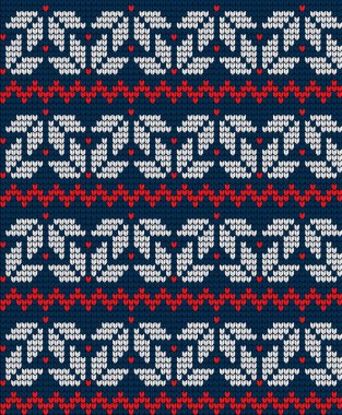 Örgü Noel ve Yeni Yıl deseni