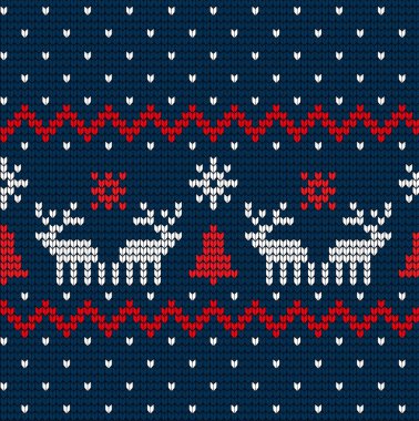 Örgü Noel ve Yeni Yıl deseni