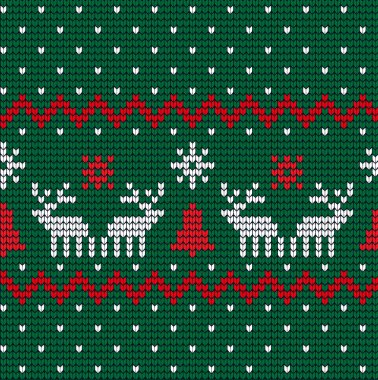 Örgü Noel ve Yeni Yıl deseni