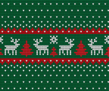 Örgü Noel ve Yeni Yıl deseni