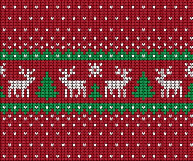 Örgü Noel ve Yeni Yıl deseni