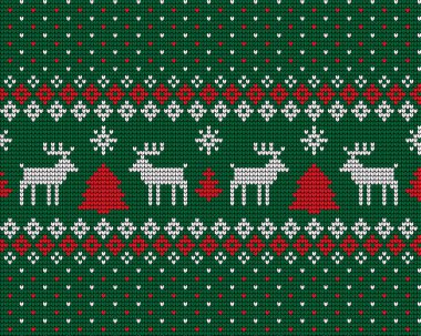 Örgü Noel ve Yeni Yıl deseni