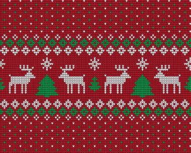 Örgü Noel ve Yeni Yıl deseni