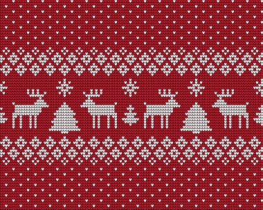 Örgü Noel ve Yeni Yıl deseni