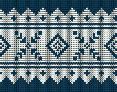 Örgü Noel ve Yeni Yıl deseni