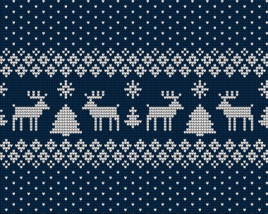 Örgü Noel ve Yeni Yıl deseni