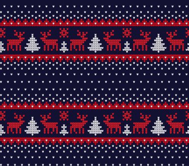 Örgü Noel ve Yeni Yıl deseni