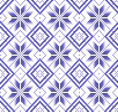 Örme Noel ve yeni yıl Norveç tarzı, illüstrasyon model