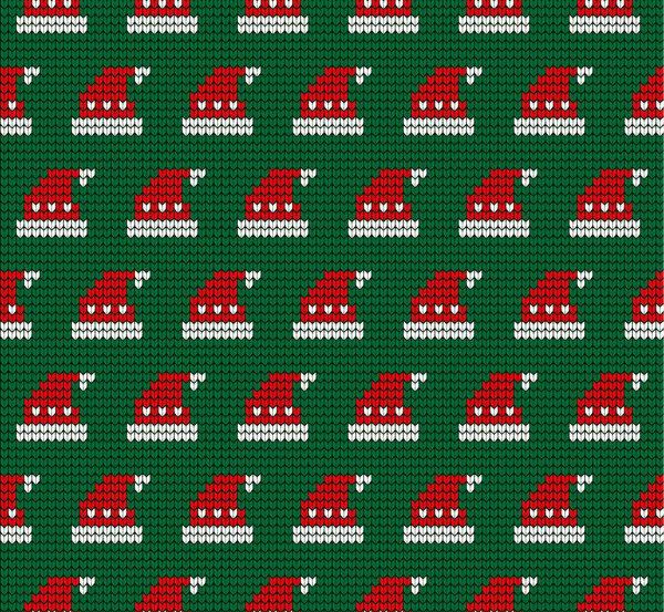 Связной рождественский и новогодний узор норвежский стиль, иллюстрация
