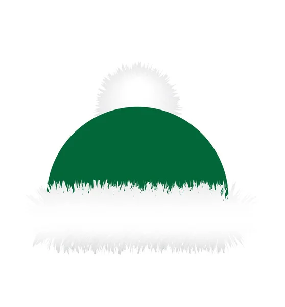 ベクター冬のクリスマス帽子 クリスマス属性ロゴ — ストックベクタ