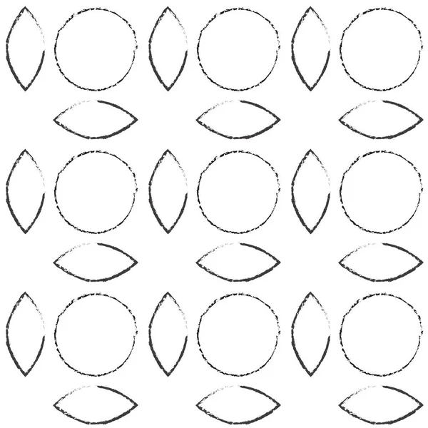 Vektor Nahtloses Muster Geometrischer Hintergrund Schwarz Weiß — Stockvektor