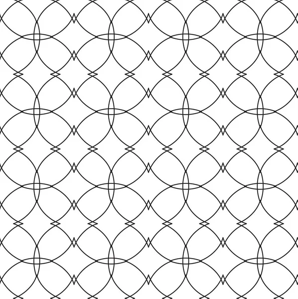 Vector Seamless Pattern Geometric Background Black White — Stock Vector