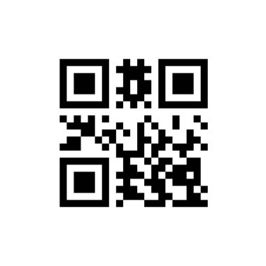 Akıllı telefon taraması için vektör QR kod örneği beyaz arkaplanda izole edildi.