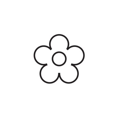 Çiçek Simgesi, gri arkaplanda izole edilmiş, modaya uygun düz bir şekilde. Web sitenizin tasarımı için bahar sembolü, logo, uygulama, UI. Vektör illüstrasyonu, EPS10.