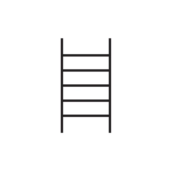 Ícone Escada Plano Ilustração Símbolo Sinal Vetor Isolado — Vetor de Stock