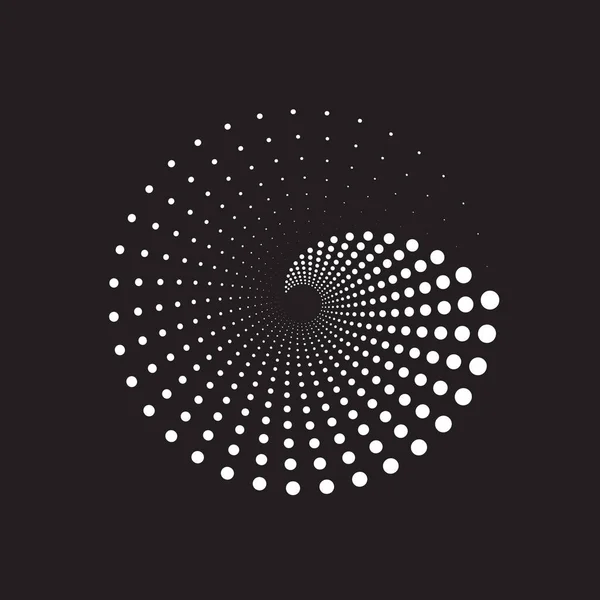 Texture Cercle Points Demi Tons Motif Géométrique Créatif Fond Vectoriel — Image vectorielle