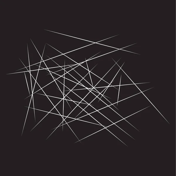 Геометрический Рисунок Случайных Пересекающихся Линий Абстрактная Геометрическая Черно Белая Текстура — стоковый вектор