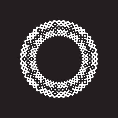 Dekoratif çizgi sanat tasarım şablonu için çerçeveler. Tasarım Doğu tarzı, metin için yer için zarif öğe. Siyah anahat