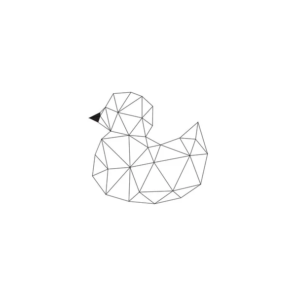 Pato geométrico imágenes de stock de arte vectorial | Depositphotos
