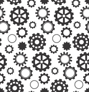 Dişliler, seamless modeli. vektör çizim