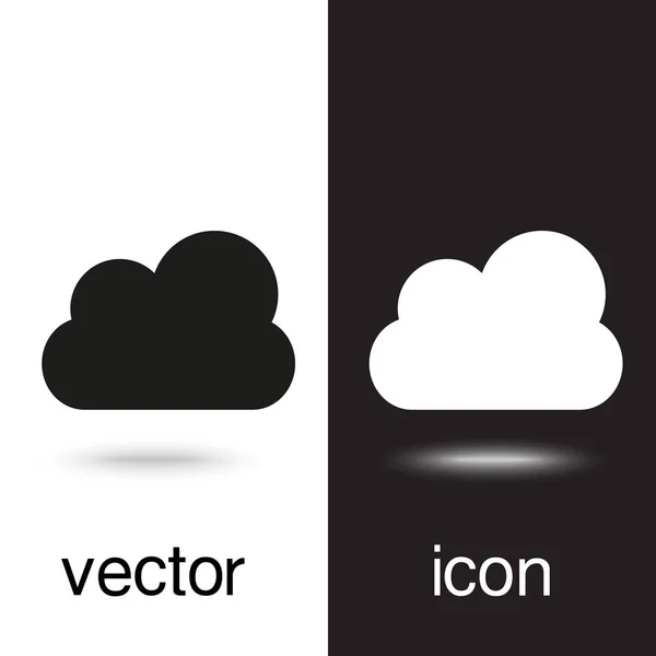 Vector Icon Cloud Weather — Stock Vector