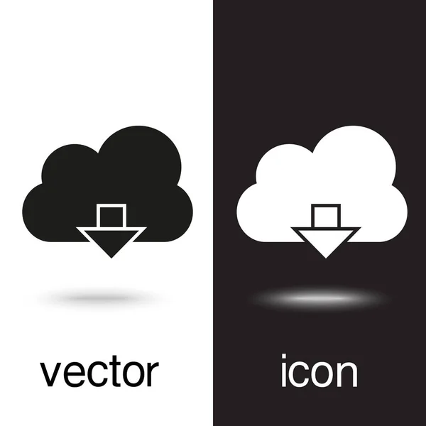 Feltölteni Felhő Vektor Ikon — Stock Vector