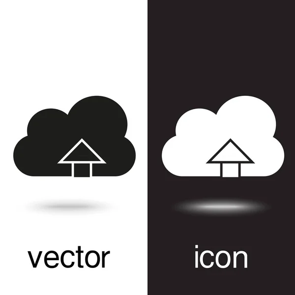 Загрузка Значок Вектора Облака — стоковый вектор