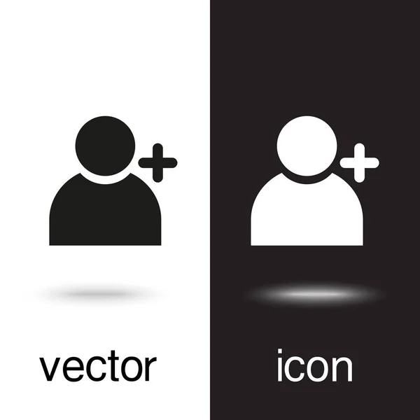 Icono Vector Añadir Personas — Vector de stock