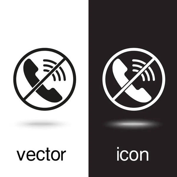 Icône Vectorielle Pas Téléphone — Image vectorielle