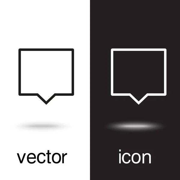 Icono Vector Chat Mensaje — Vector de stock